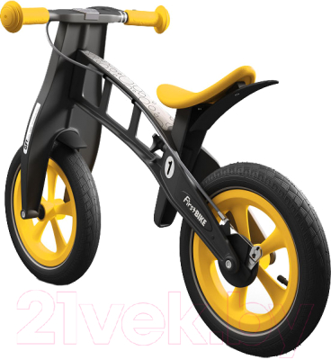 Беговел FirstBIKE Limited Edition с тормозом (желтый)