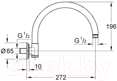 Душевой кронштейн GROHE Anri Merci 28384000