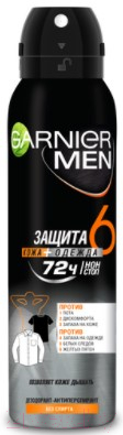 

Антиперспирант-спрей Garnier, Men Защита 6