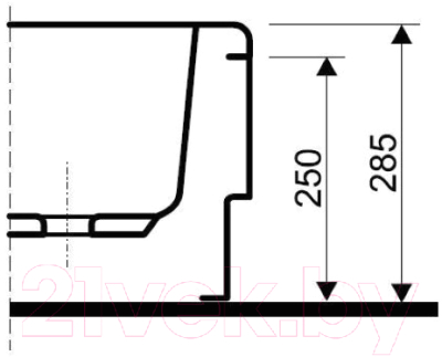 Экран для душевого поддона Kolo Standart 80x80 / PBN0280 (полукруглый)