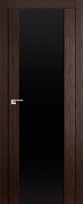 Дверь межкомнатная ProfilDoors 8X 60x200 (венге мелинга/триплекс черный)