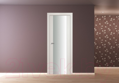 Дверь межкомнатная ProfilDoors 8X 70x200 (эшвайт мелинга/триплекс белый)