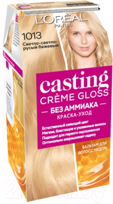 

Крем-краска для волос L'Oreal Paris, Блонд;русый, Casting Creme Gloss 1013