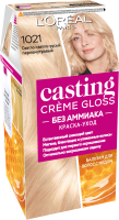 Крем-краска для волос L'Oreal Paris Casting Creme Gloss 1021 (светло-светло русый перламутр) - 