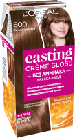 Крем-краска для волос L'Oreal Paris Casting Creme Gloss 600 (темно-русый) - 