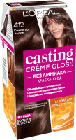 Крем-краска для волос L'Oreal Paris Casting Creme Gloss 412 (какао со льдом) - 