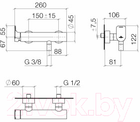 Смеситель Villeroy & Boch Cult 33 300 9600-00 (хром)