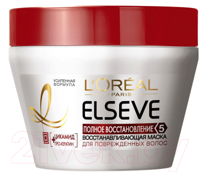 Маска для волос L'Oreal Paris Elseve Полное восстановление 5 для окрашенных и мелирован.волос (300мл)