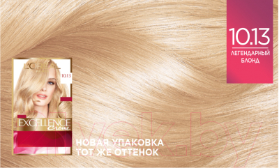 Крем-краска для волос L'Oreal Paris Color Excellence 10.13 (легендарный блонд)