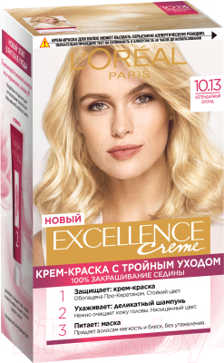 Крем-краска для волос L'Oreal Paris Color Excellence 10.13 (легендарный блонд)