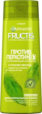 Шампунь для волос Garnier Fructis Укрепляющий против перхоти 2 в 1 (250мл)