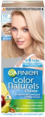 Крем-краска для волос Garnier Color Naturals Creme супер осветление 112 (жемчужный блонд)
