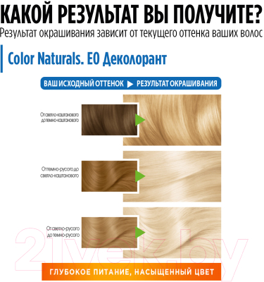 Крем-краска для волос Garnier Color Naturals Creme супер осветление Е0 (супер блонд)