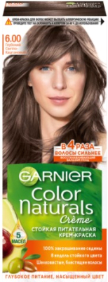 

Крем-краска для волос Garnier, Русый, Color Naturals Creme 6.00