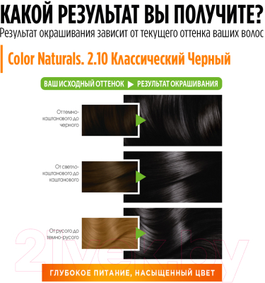 Крем-краска для волос Garnier Color Naturals Creme 2.10 (иссиня черный)