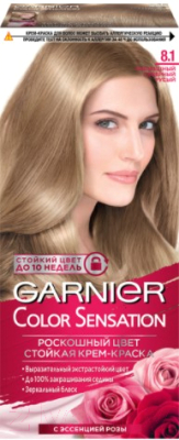 

Крем-краска для волос Garnier, Русый, Color Sensation 8.1