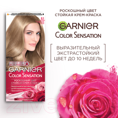 Крем-краска для волос Garnier Color Sensation 8.1 (роскошный цвет северный русый)