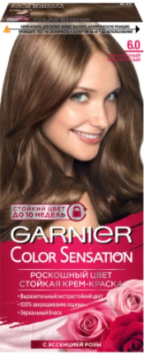 

Крем-краска для волос Garnier, Русый, Color Sensation Роскошный цвет 6.0