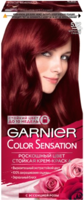 

Крем-краска для волос Garnier, Шатен, Color Sensation Роскошный цвет 5.62