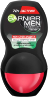 

Антиперспирант шариковый Garnier, Mineral Men экстрим