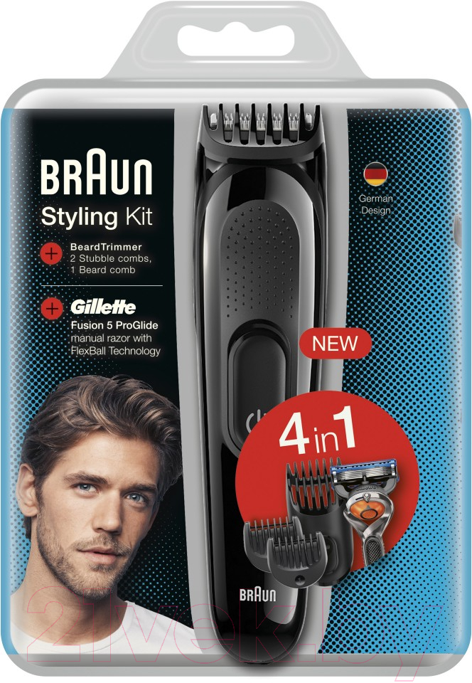 Набор для стайлинга Braun Styling Kit SK3000 с бритвой Fusion5 ProGlide