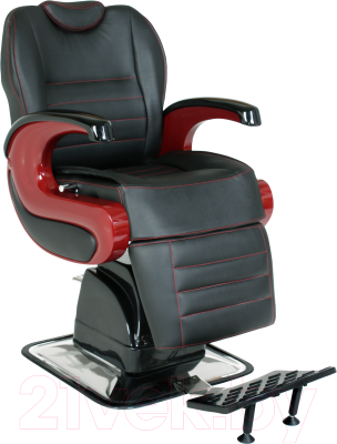 Кресло парикмахерское Kuasit Ku 470 (черный/бордовый)