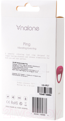 Виброкольцо Nalone Ping / VS-VR37 (розовый)