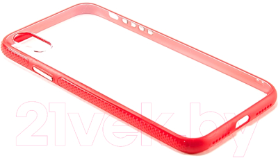 Чехол-накладка Case Colored Frame для iPhone X (красный, матовый)