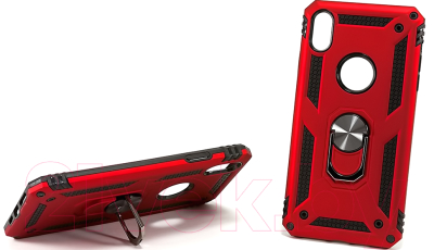 Чехол-накладка Case Defender для iPhone XS Max (красный, матовый)
