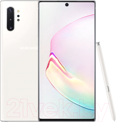 Смартфон Samsung Galaxy Note 10+ / SM-N975FZWDSER (белый)