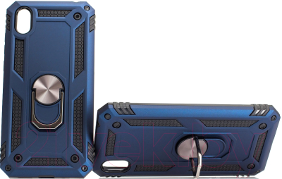 Чехол-накладка Case Defender для Y5 2019 (синий, матовый)