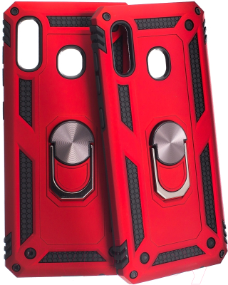 Чехол-накладка Case Defender для Galaxy A20 / A30 (красный, матовый)