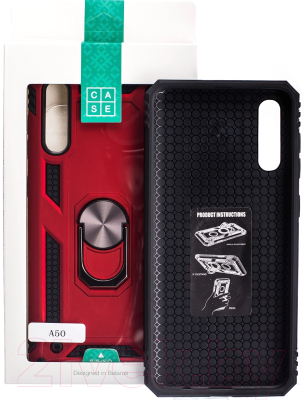 Чехол-накладка Case Defender для Galaxy A50 (красный, матовый)