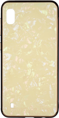Чехол-накладка Case Marble glass для Galaxy A10 (золото)