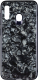 Чехол-накладка Case Marble Glass для Galaxy A20 / A30 (черный) - 