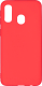 Чехол-накладка Case Matte для Galaxy A40 (красный, матовый) - 