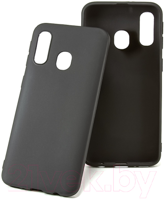 Чехол-накладка Case Matte для Galaxy A40 (черный, матовый)