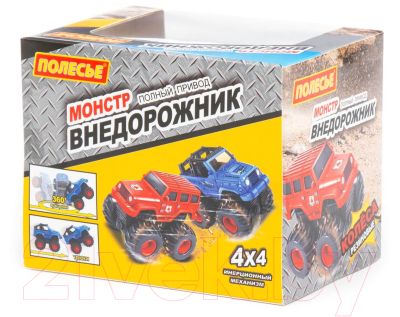 Автомобиль игрушечный Полесье Монстр Внедорожник пикап / 78803 (инерционный)