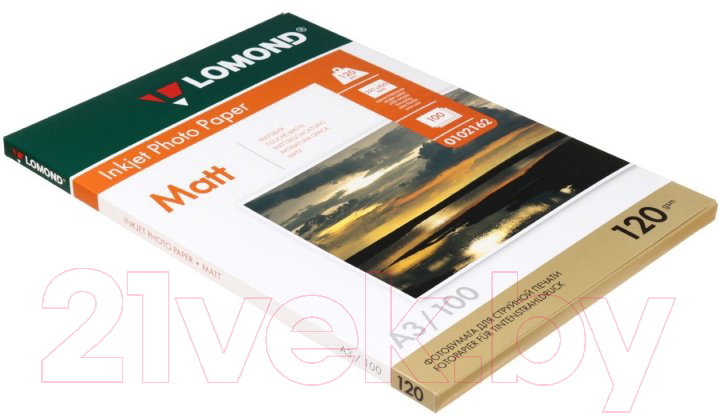 Фотобумага Lomond A3, 120 г/м, 100 л. / 0102162 (матовая)