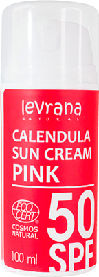

Крем солнцезащитный Levrana, Календула SPF50 Pink