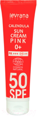 Крем солнцезащитный Levrana Календула SPF50 Pink (100мл)