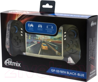 Геймпад Ritmix GP-051BTH (черный/синий)