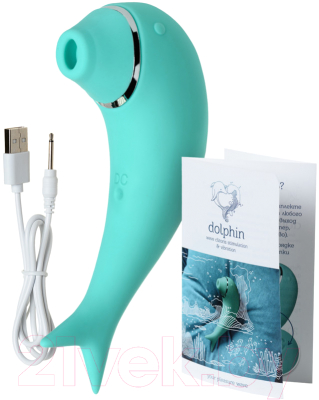 Вибратор ToyFa Dolphin / 119002 (бирюзовый)