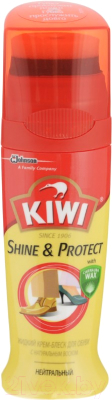 Крем для обуви Kiwi Shine & Protect Жидкий крем-блеск (75мл, нейтральный)