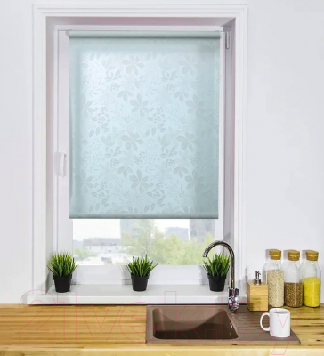 Рулонная штора Lm Decor Флауэр LM 45-01 52x160 (светло-серый)