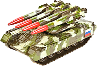 Танк игрушечный Технопарк С ракетной установкой / SB-16-19-BUK-M-WB - 