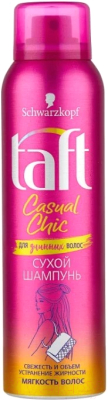 Сухой шампунь для волос Taft Casual Chic для длинных волос (150мл)