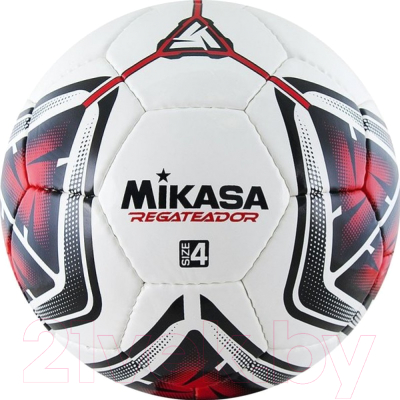 Мяч для футзала Mikasa Regateador4-R (размер 4, белый/черный/красный)