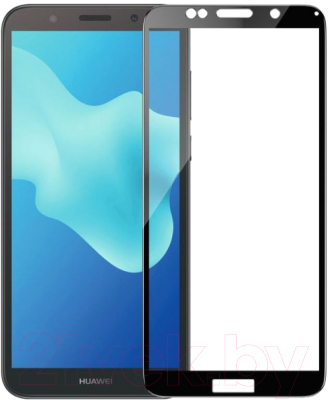 Защитное стекло для телефона Volare Rosso Fullscreen Full Glue для Y5 (Prime) 2018/Honor 7A (черный)
