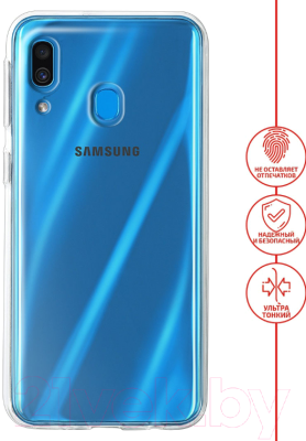 Чехол-накладка Volare Rosso Clear для Galaxy A40 2019 (прозрачный)